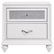 Pemberly Row 4 Piece King Bedroom Set with Tufted Wingback in White