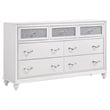 Pemberly Row 4 Piece King Bedroom Set with Tufted Wingback in White