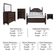 Pemberly Row 5 Piece Queen Poster Bedroom Set in Classical Dark Oak Brown