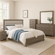 Pemberly Row 5 Piece Queen Upholstered Bedroom Set in Gray Brown