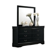 Pemberly Row 4 Piece Queen Sleigh Bedroom Set in Classic Black