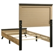 Pemberly Row 4 Piece Twin Bedroom Set in Rustic Brown Pine Wood