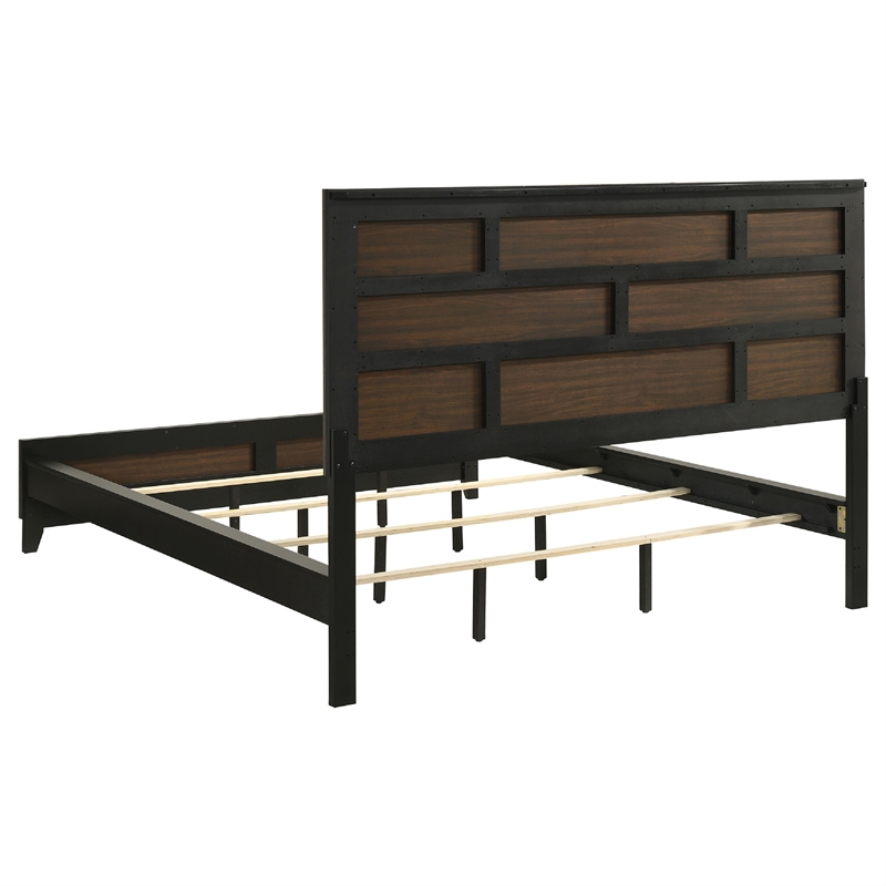 Pemberly Row 4 Piece California King Bedroom Set in Oak Gray