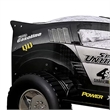 Pemberly Row Kids Twin Off-Road Car Bed with LED Headlights in Black