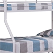 Pemberly Row Twin over Full Metal Bunk Bed with Ladders in White