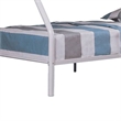 Pemberly Row Twin over Full Metal Bunk Bed with Ladders in White