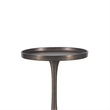 Pemberly Row 10 Inch Round Accent Table in Ribbed Bronze Iron