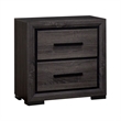 Pemberly Row 4 Piece King Bedroom Set in Two Tone Gray and Black