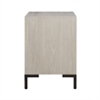 Pemberly Row Nightstand with Drawer and Cubby in Antique White Oak