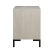 Pemberly Row Nightstand with Drawer and Cubby in Antique White Oak