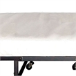 Pemberly Row Metal Rollaway Folding Bed with 48 Inch Mattress in Black