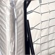 Pemberly Row Metal Rollaway Folding Bed with 39 Inch Mattress in Black