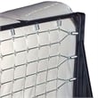 Pemberly Row Metal Rollaway Folding Bed with 39 Inch Mattress in Black