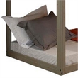 Pemberly Row Twin Size Wooden Bunk Bed with House Design in Brown