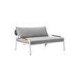Pemberly Row 2 Piece Outdoor Daybed Set with White Aluminum Frames