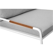 Pemberly Row 2 Piece Outdoor Daybed Set with White Aluminum Frames