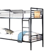 Pemberly Row Twin over Full Bunk Bed in Sandy Black & Dark Bronze