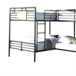 Pemberly Row Twin over Full Bunk Bed in Sandy Black & Dark Bronze