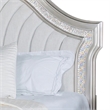 Pemberly Row California King Bed with Arched Headboard in Ivory Silver/Oak