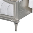 Pemberly Row California King Bed with Arched Headboard in Ivory Silver/Oak