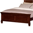 Pemberly Row Full Bed with Classic Molded Panel Headboard in Brown Wood