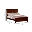Pemberly Row Twin Bed with Classic Molded Panel Headboard in Brown Wood