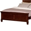Pemberly Row Twin Bed with Classic Molded Panel Headboard in Brown Wood