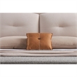Pemberly Row California King Bed with Pillow Headboard in Ivory