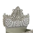 Pemberly Row King Bed with Victorian Carved Headboard in Champagne Gold