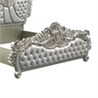 Pemberly Row King Bed with Victorian Carved Headboard in Champagne Gold