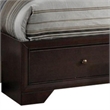 Pemberly Row Eastern King Bed with Display Shelves in Dark Brown