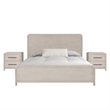 Pemberly Row 5 Piece Queen Bedroom Set with 2 Nightstands in Oak Beige