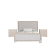 Pemberly Row 5 Piece Queen Bedroom Set with Tall Chest in Tawny Brown