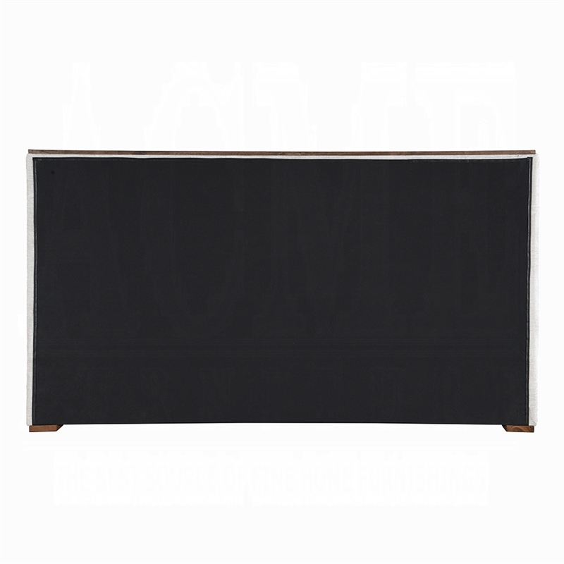 Pemberly Row Upholstered King Bed with Low Profile Footboard in Gray