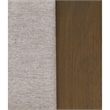 Pemberly Row Queen Platform Bed with 2 Nightstands in Walnut Brown and Gray