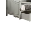 Pemberly Row Twin Daybed with Trundle and Storage in Light Gray Wood