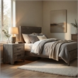 Pemberly Row 2 Piece Full Bedroom Set with Bed and Nightstand in Gray