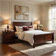 Pemberly Row 3 Piece Queen Set with Sleigh Bed and 2 Nightstands in Brown