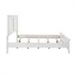 Pemberly Row King Bed with Solid Wood Panel Headboard in Farmhouse White