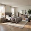 Pemberly Row 5 Piece Queen Panel Bed Set with Dresser and Chest in Gray