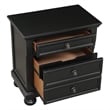 Pemberly Row 4 Piece Queen Storage Bed Set with Dresser and Chest in Black