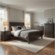 Pemberly Row 5pc California King Bed Set with Dresser and Chest in Gray