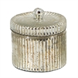 Pemberly Row Scented Soy Wax Candle with Lid and Ribbed Jar in Earl Gray