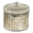 Pemberly Row Scented Soy Wax Candle with Lid and Ribbed Jar in Earl Gray