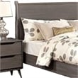 Pemberly Row 4pc Queen Set with Dresser and Oval Mirror in Gray Wood