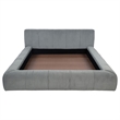 Pemberly Row Upholstered Eastern King Platform Bed in Dove Gray