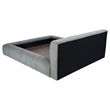 Pemberly Row Upholstered Eastern King Platform Bed in Dove Gray