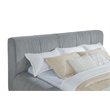 Pemberly Row Upholstered Eastern King Platform Bed in Dove Gray