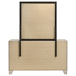 Pemberly Row 6 Drawer Bedroom Dresser with Mirror in Rustic Cream