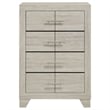 Pemberly Row 4 Drawer Bedroom Chest of Drawers in Rustic Cream